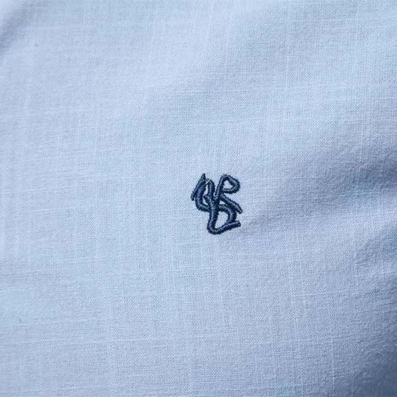 Camicia Coreana da Uomo a Maniche Lunghe
