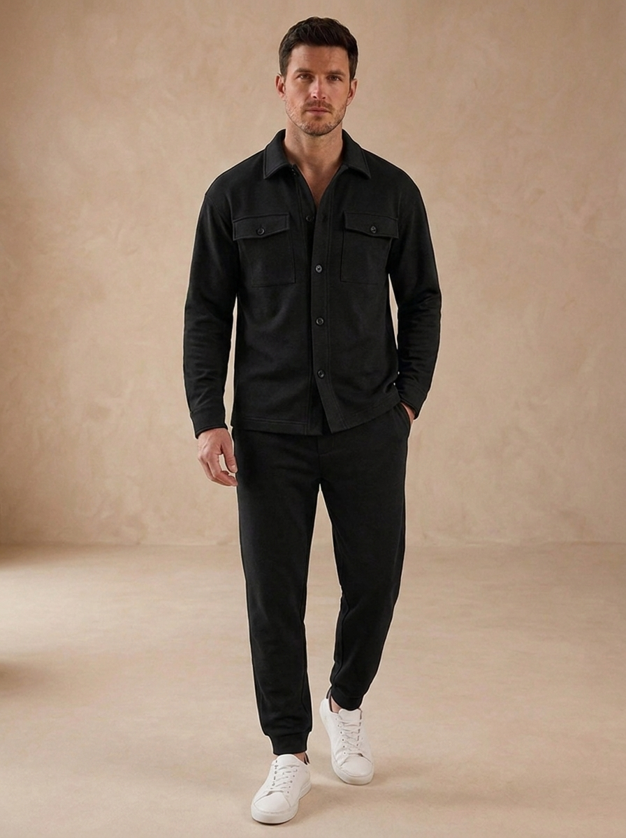 Completo Uomo Casual con Giacca e Pantaloni Coordinati