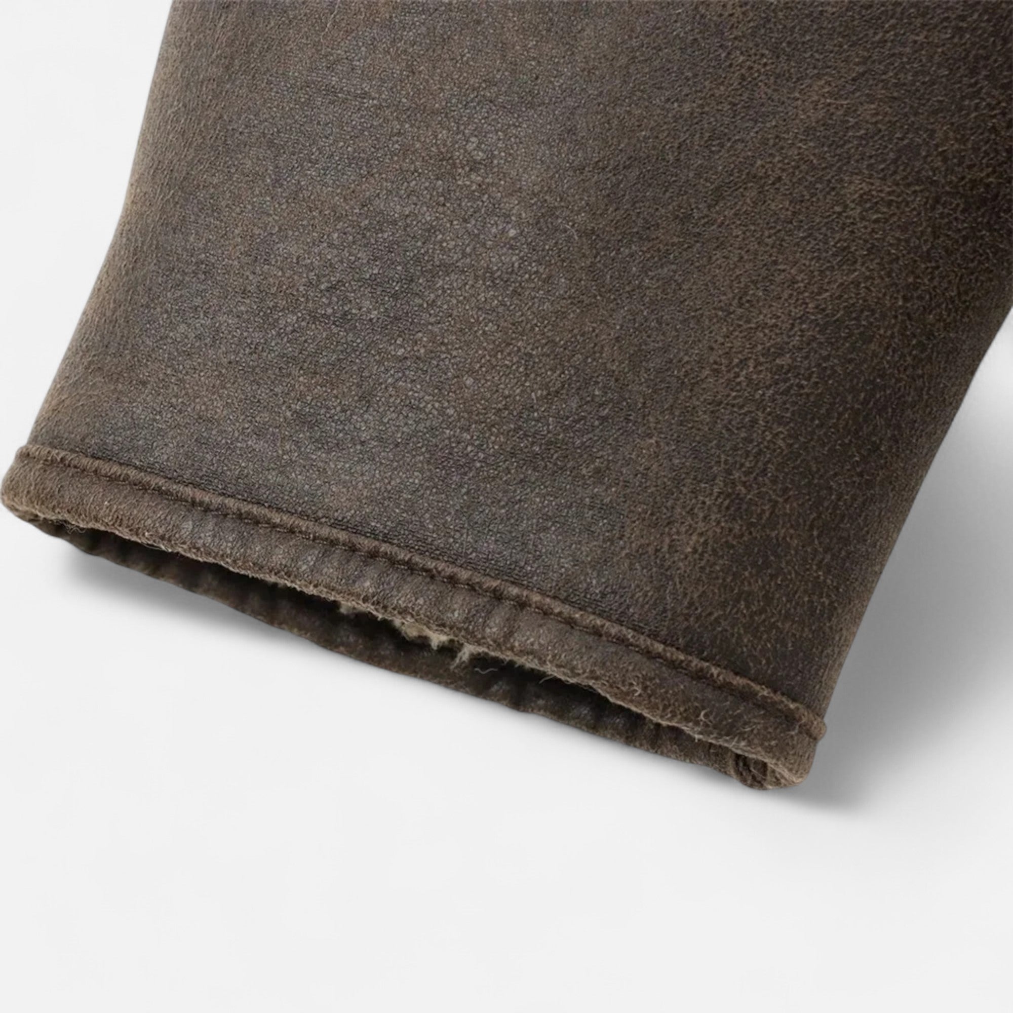 Giacca Donna Effetto Pelle con Colletto in Shearling e Tasche