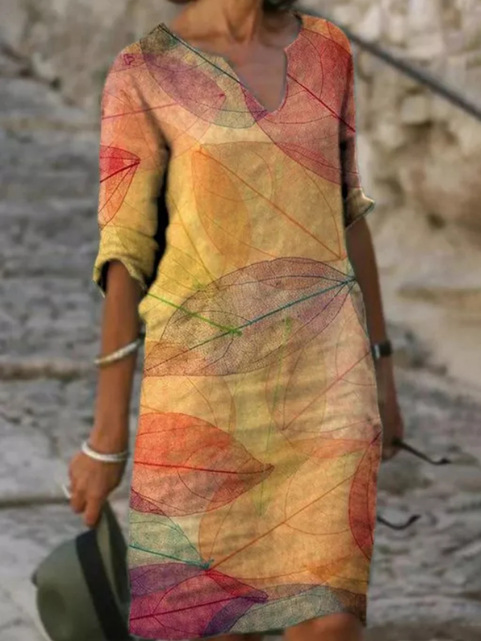 Abito in lino da donna – Taglio elegante e tessuto leggero ideale per l'estate