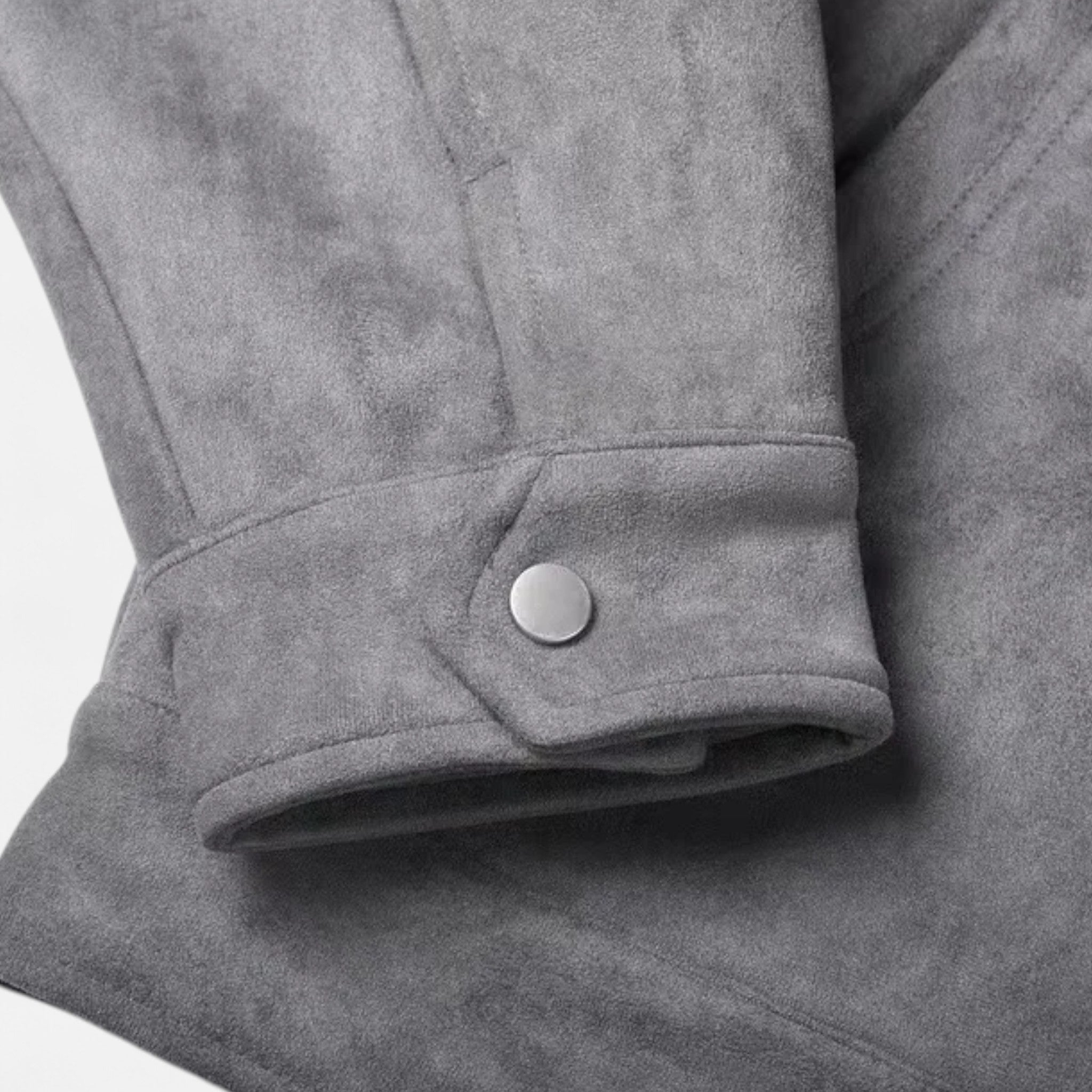 Giacca in pelle scamosciata dal taglio morbido da uomo