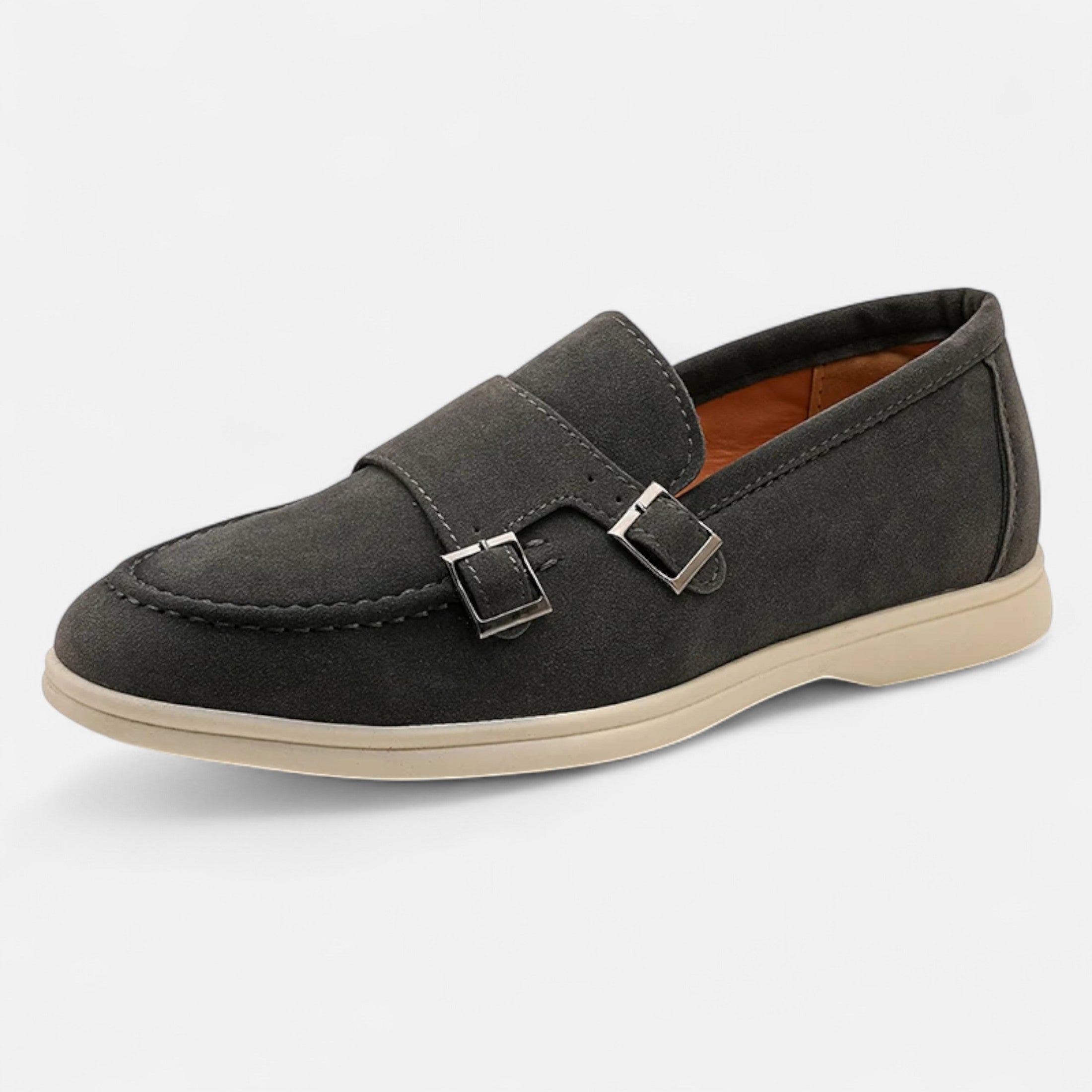 Ανδρικά Moccasins Monk Strap από Σουέτ – Κομψότητα Slip-On