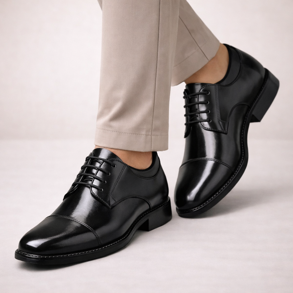 Scarpe Oxford Eleganti da Uomo con Allacciatura Classica