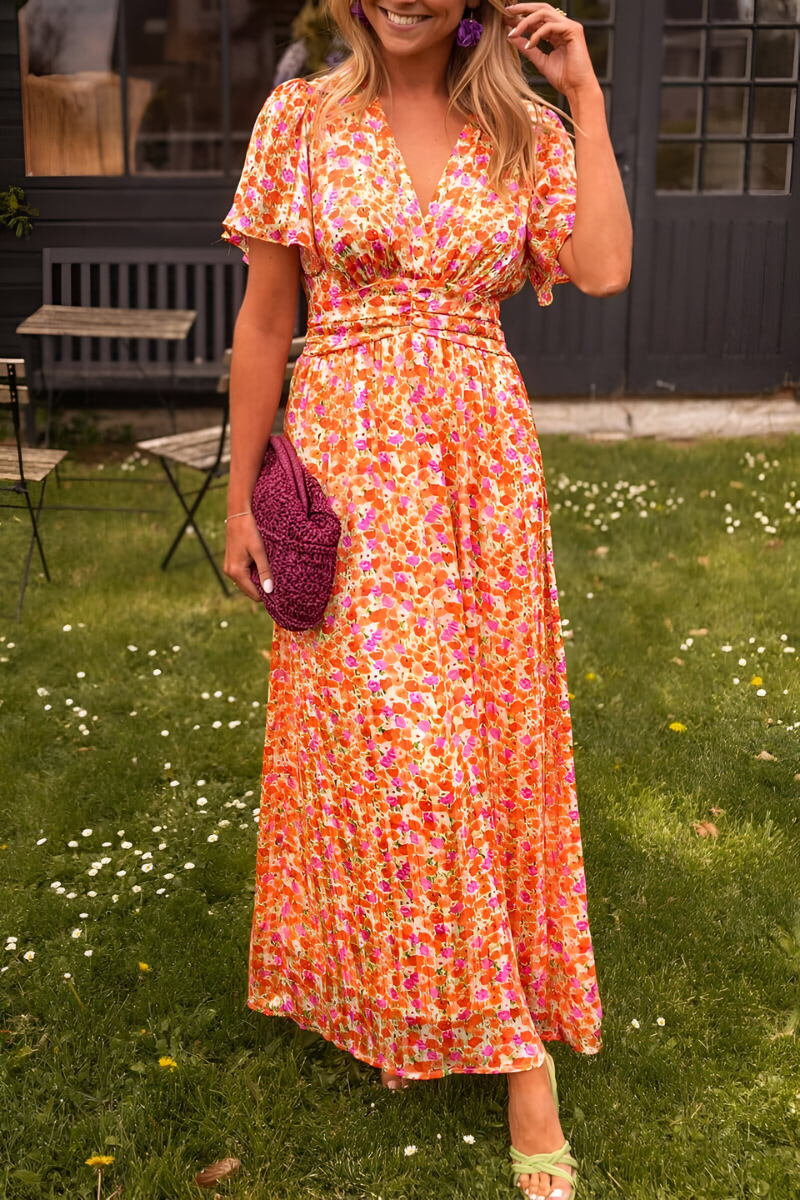 Ava™ | Elegante Maxi Dress con Scollo a V e Vestibilità Femminile