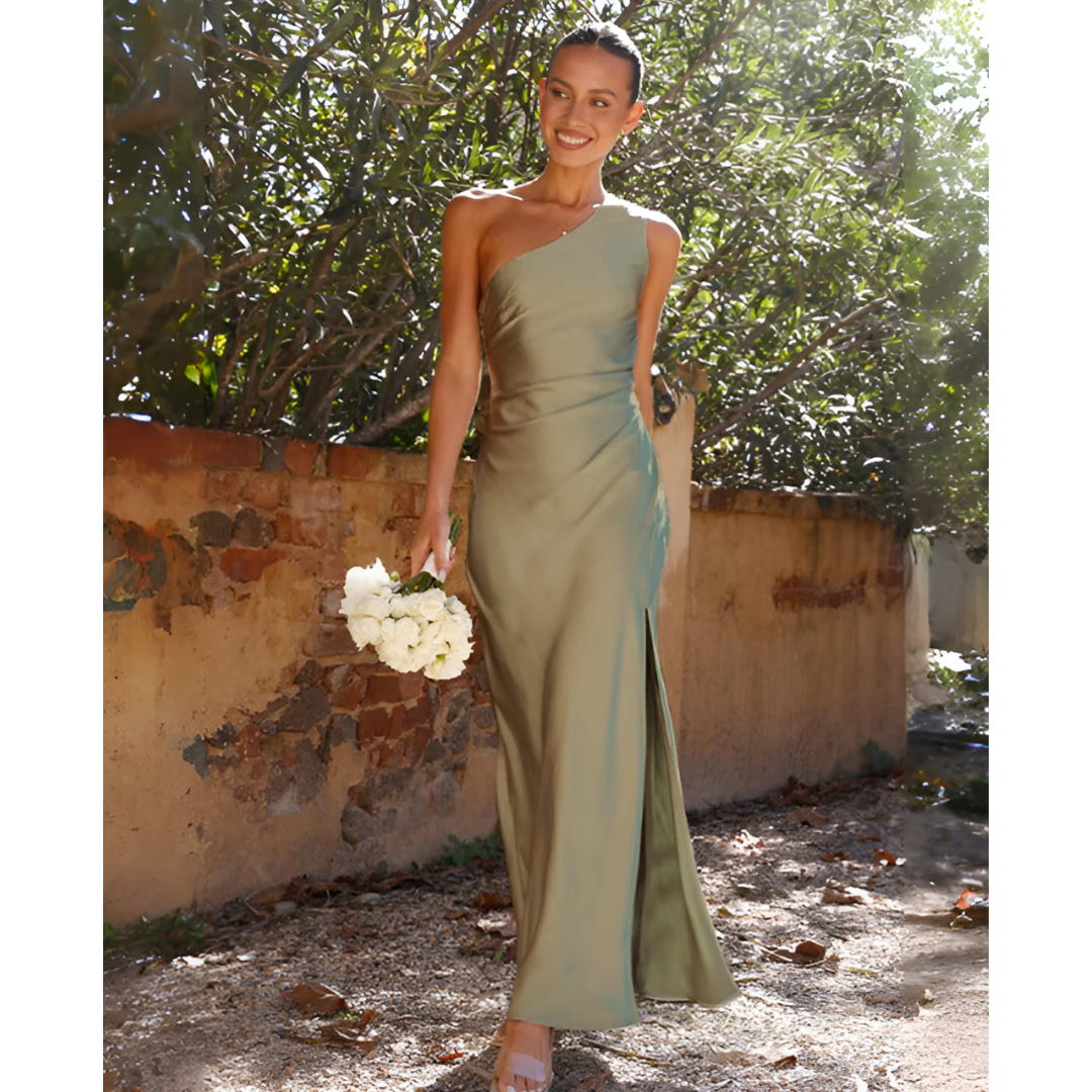 Jocelynn | Abito Lungo Elegante Asimmetrico da Donna