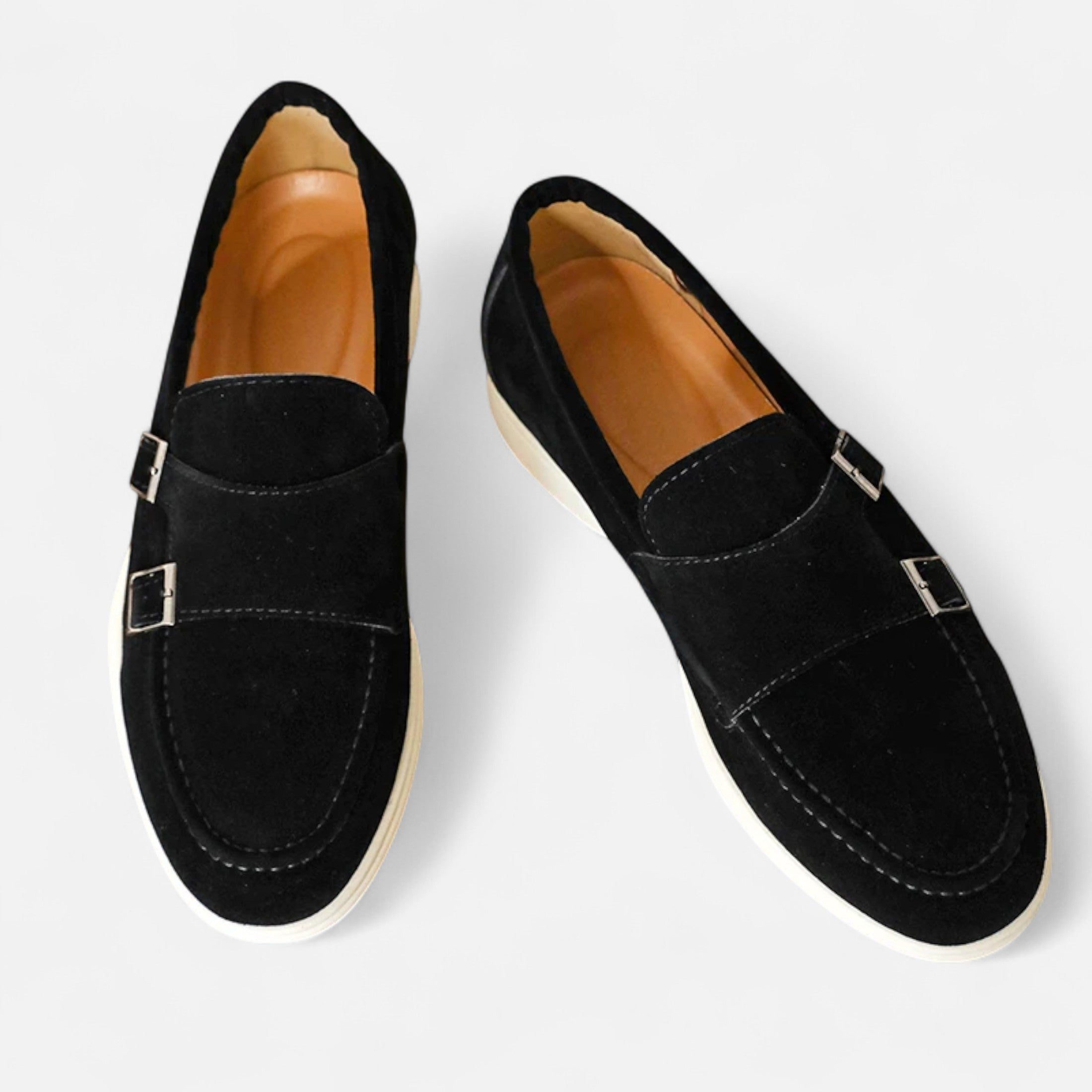 Ανδρικά Moccasins Monk Strap από Σουέτ – Κομψότητα Slip-On