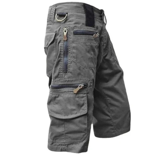 Pantaloncini Cargo da Uomo con Tasche Multiple Stile Outdoor