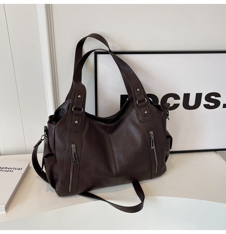 Sac à bandoulière pour femme – Élégant sac en cuir avec bandoulière réglable et design spacieux