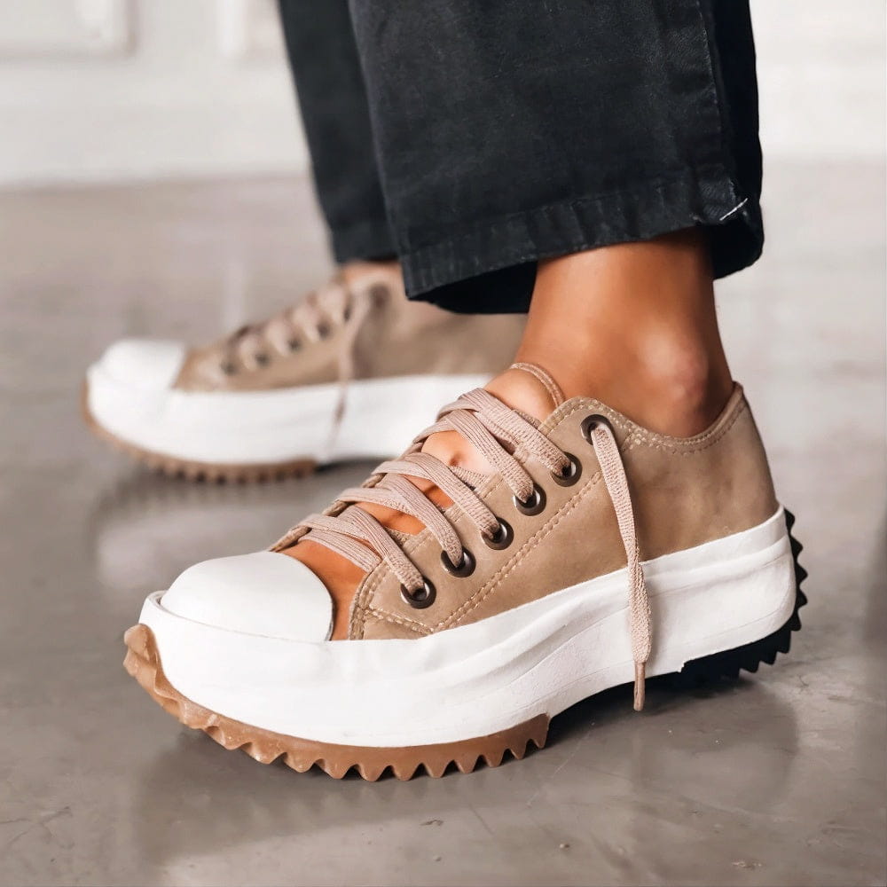 Elisa™ | Sneaker con Plateau in Pelle da Donna