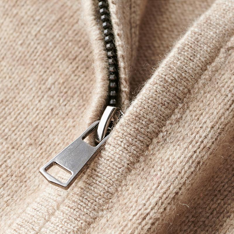 Herre Half-Zip Striktrøje – Blød Langærmet Pullover til Hverdag