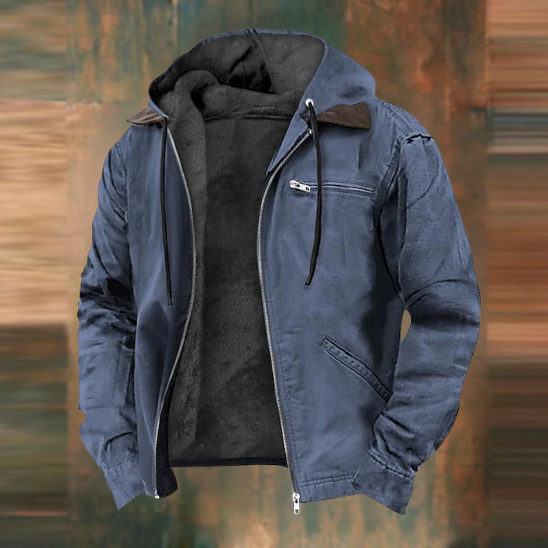 Jaqueta masculina de couro - Elegante e moderna, com um estilo atemporal