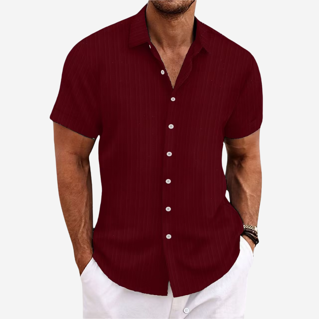Camicia in misto lino da uomo