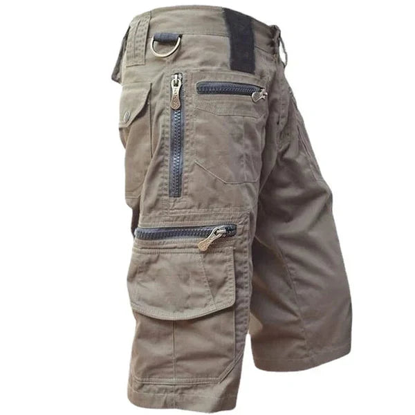 Pantaloncini Cargo da Uomo con Tasche Multiple Stile Outdoor