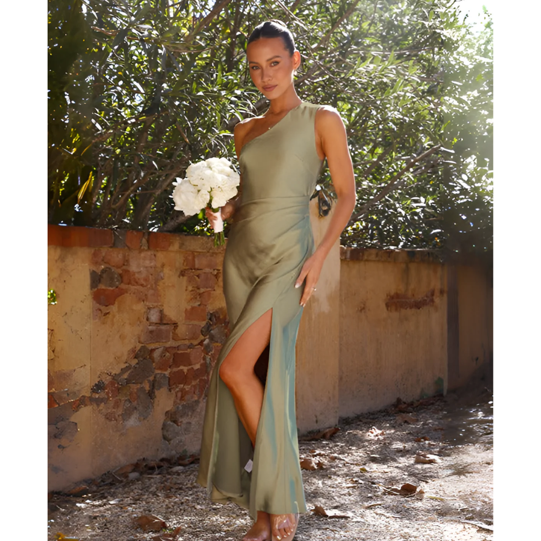 Jocelynn | elegant asymmetrisk lang kjole til kvinder