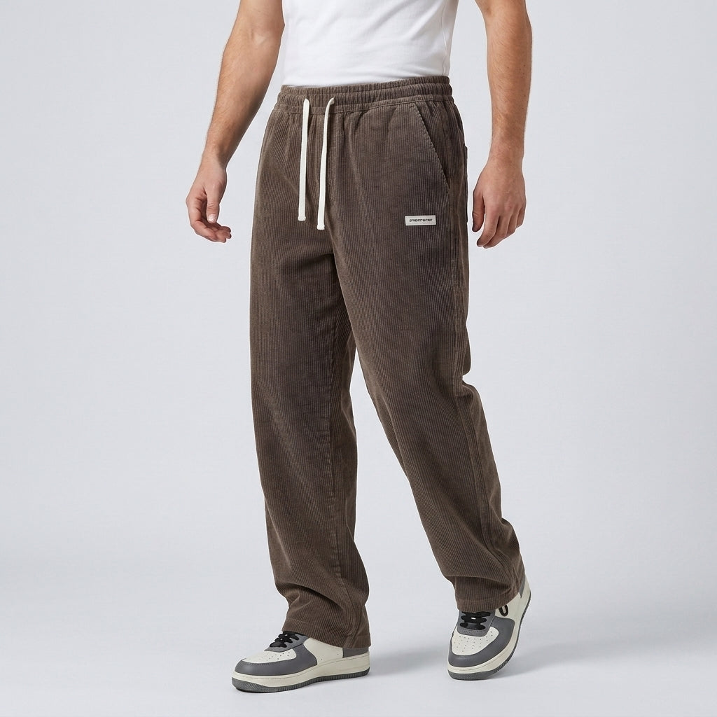 Pantaloni Jogger Uomo Casual con Coulisse e Tasche