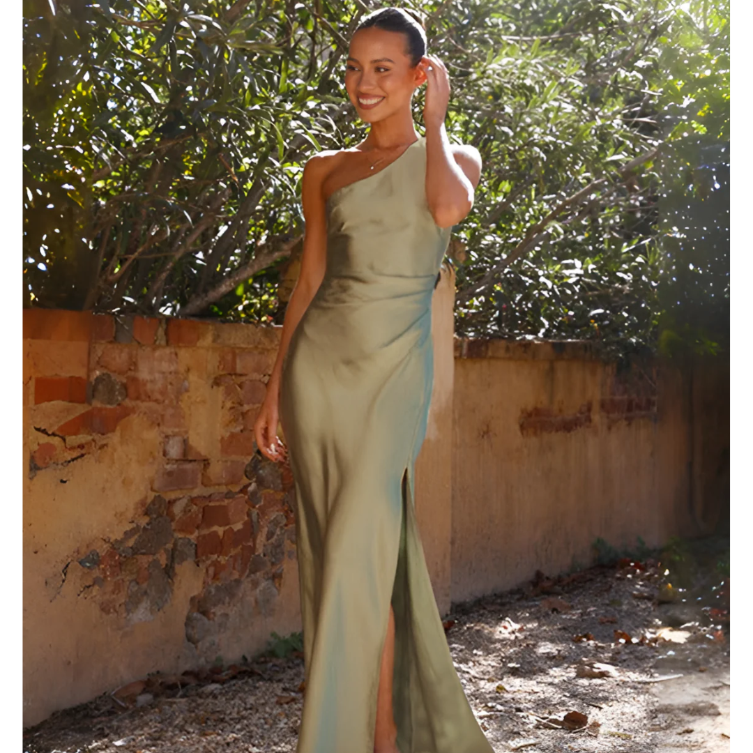 Jocelynn | Abito Lungo Elegante Asimmetrico da Donna