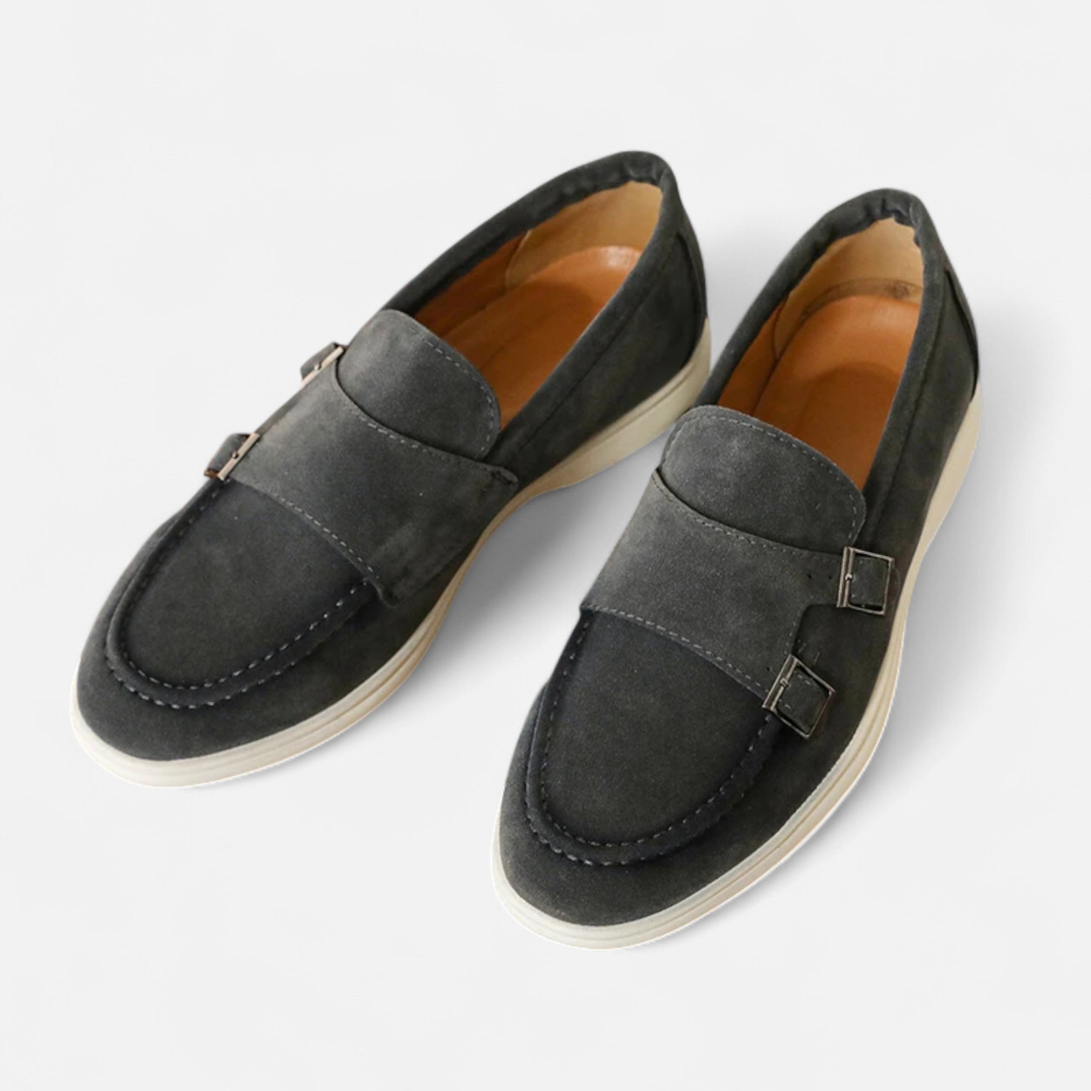 Ανδρικά Moccasins Monk Strap από Σουέτ – Κομψότητα Slip-On
