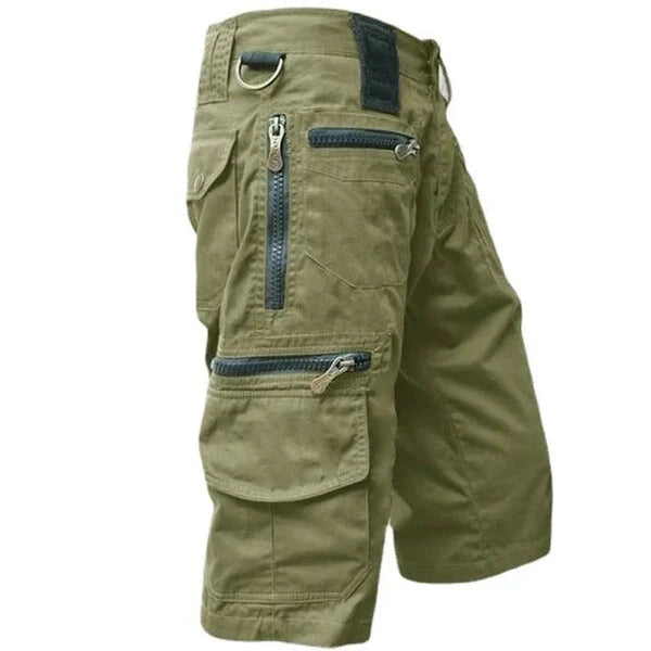 Pantaloncini Cargo da Uomo con Tasche Multiple Stile Outdoor