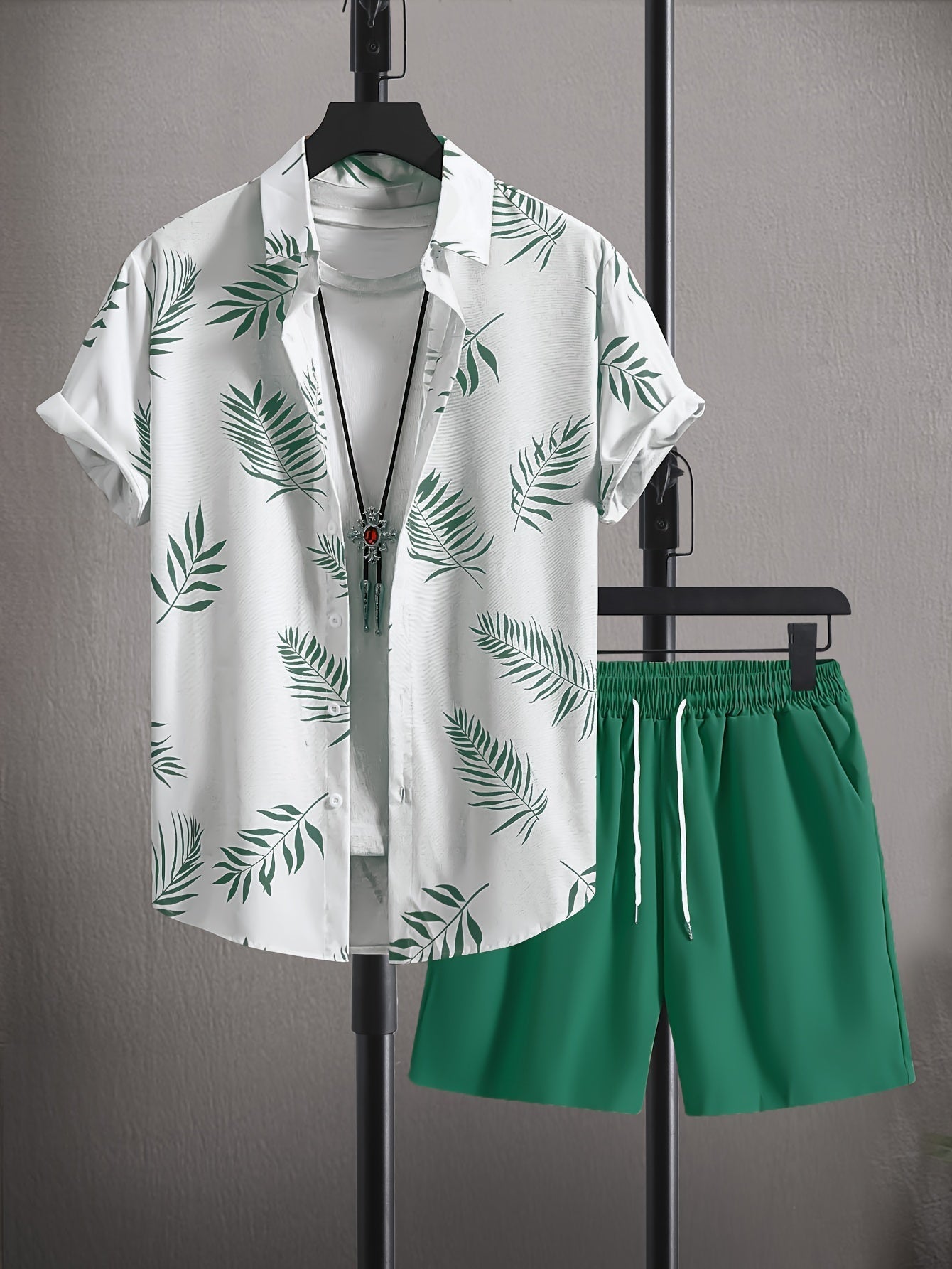 Set Estivo Camicia e Shorts da Uomo