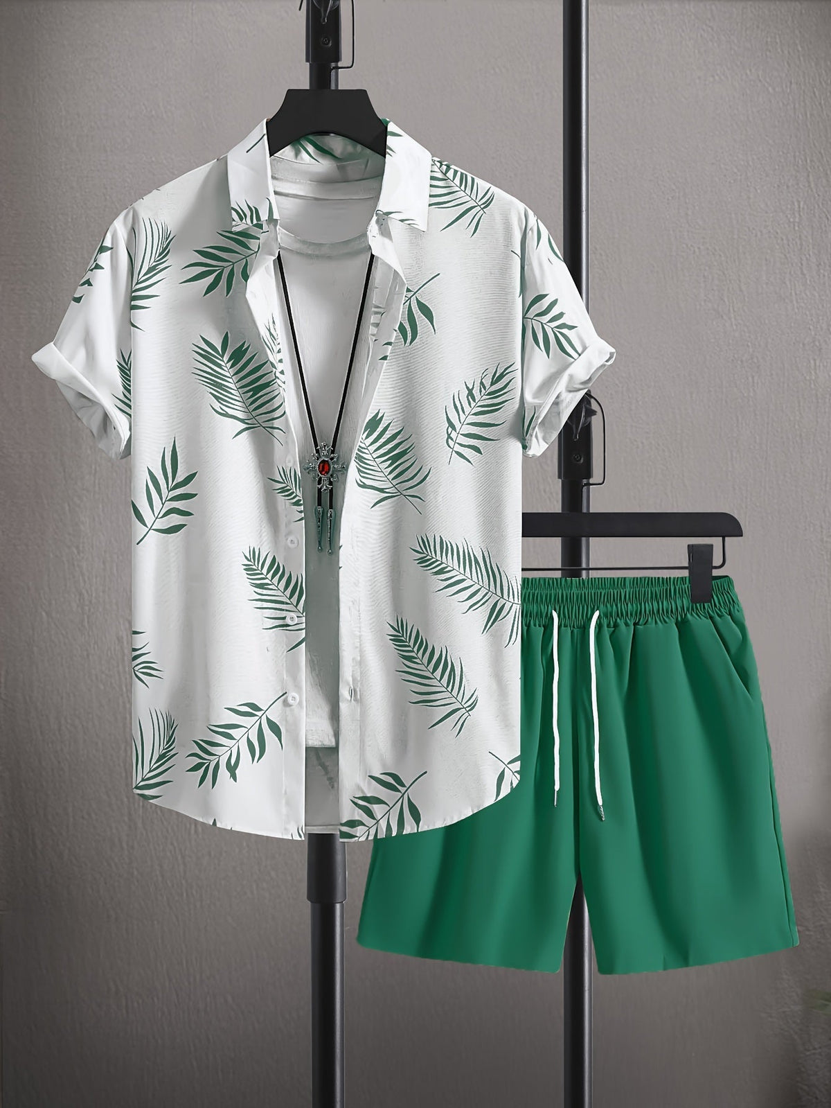 Ensemble estival pour homme, chemise et short