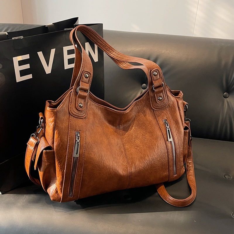 Sac à bandoulière pour femme – Élégant sac en cuir avec bandoulière réglable et design spacieux