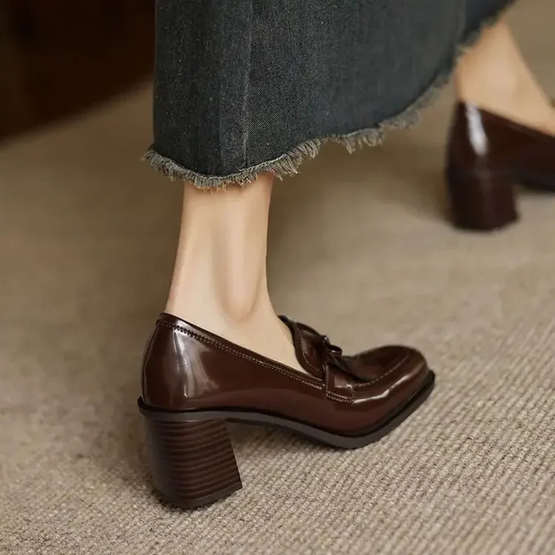 Κομψά Moccasins Dorothy με Τακούνι για Εκλεπτυσμένες Περιστάσεις