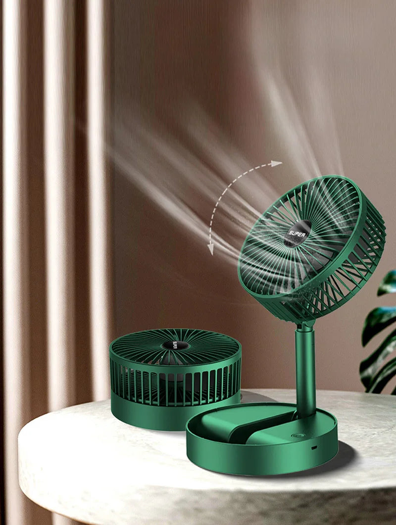 Ventilateur portable rechargeable de table