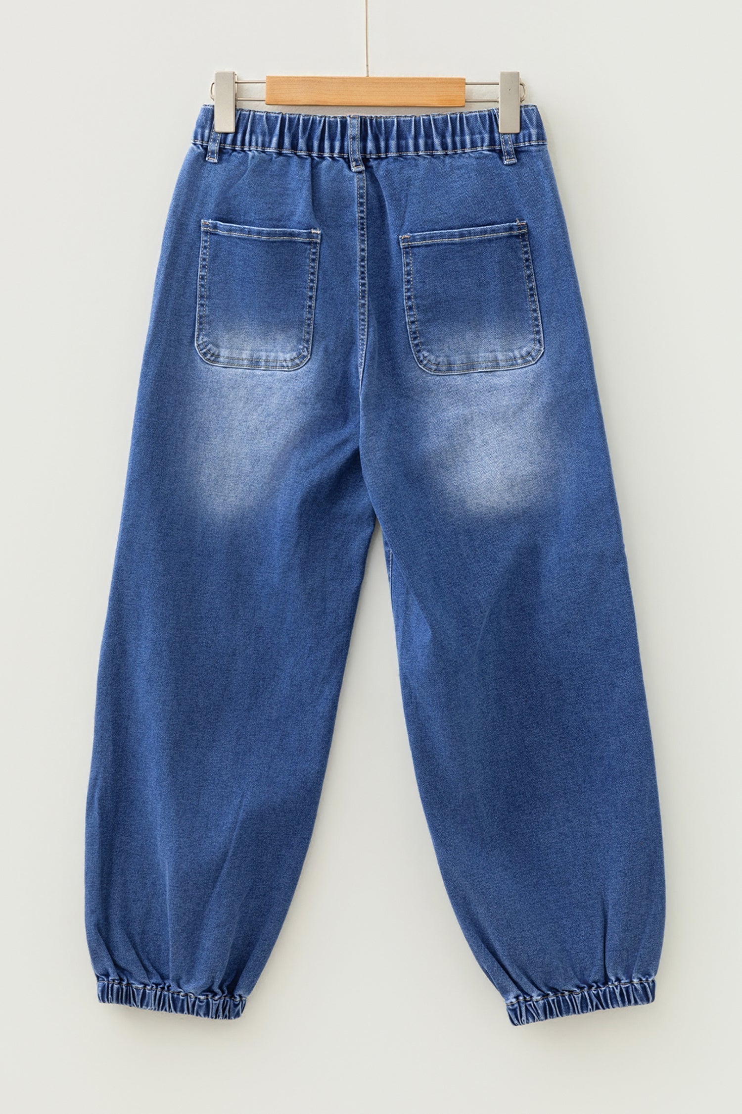 Jeans Casual Blu con 4 Bottoni e Taglio Conico