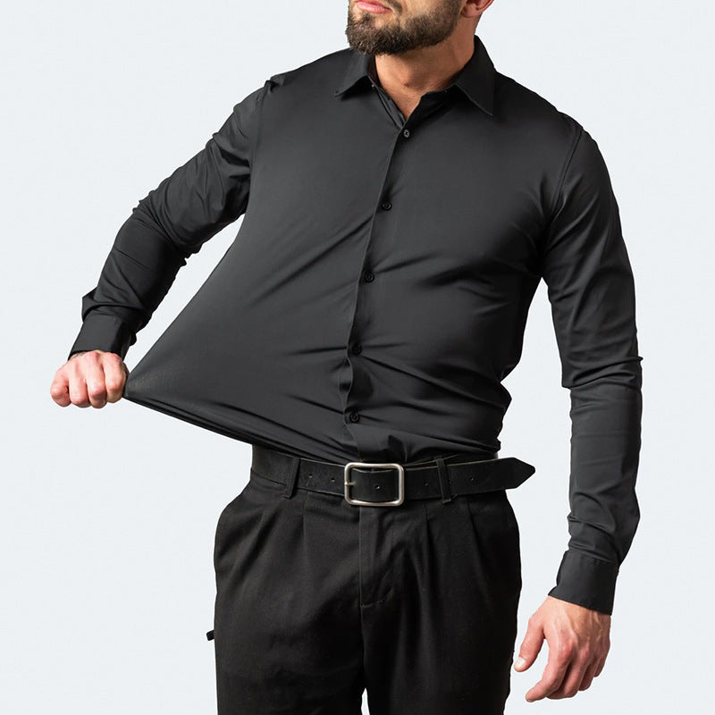 Pánská slim fit košile s dlouhými rukávy
