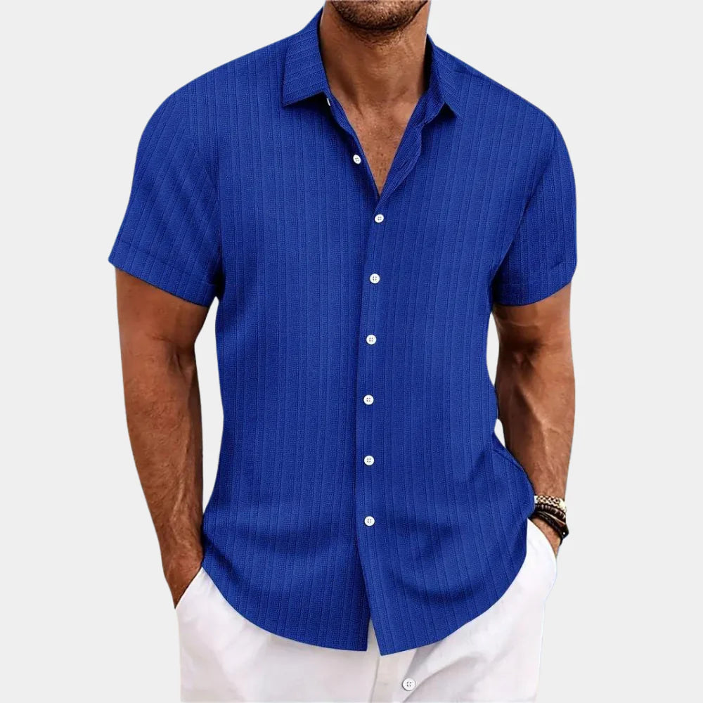 Camicia in misto lino da uomo