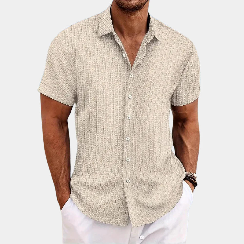 Camicia in misto lino da uomo