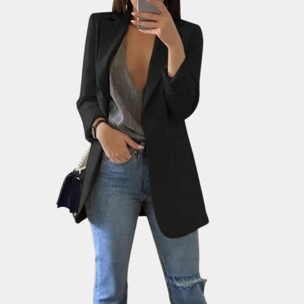 Blazer Lungo Sartoriale Premium da Donna