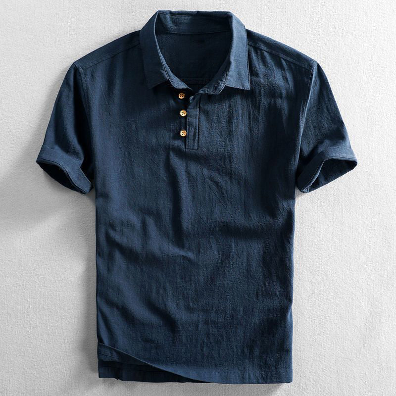 Polo da Uomo a Maniche Corte con Colletto e Vestibilità Regolare
