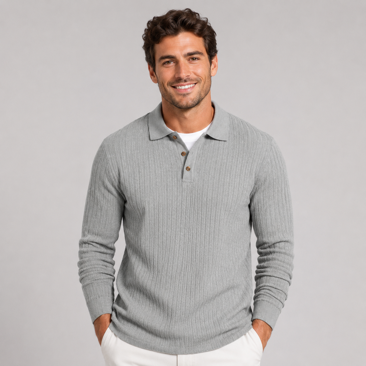 Polo a Maniche Lunghe da Uomo
