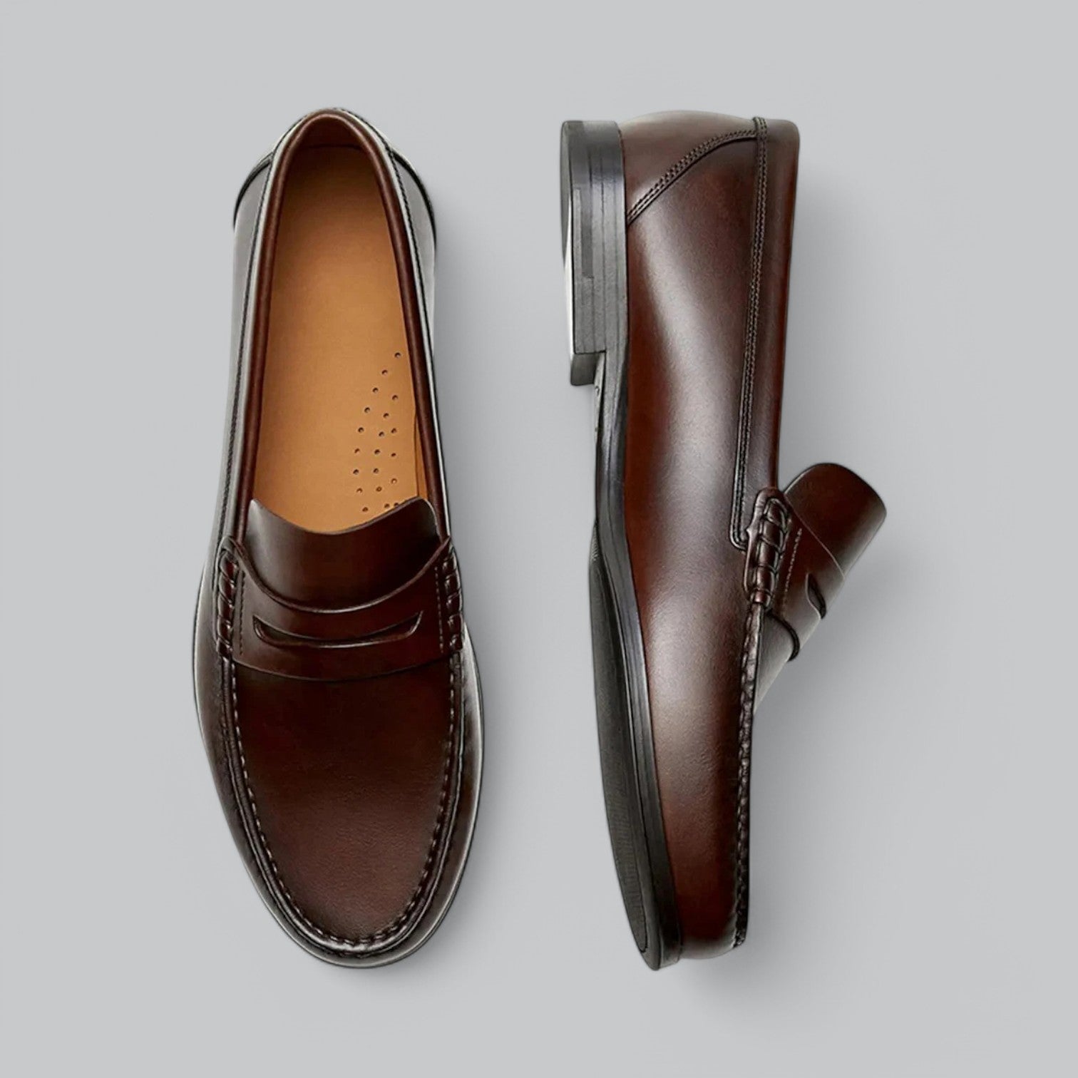 Mocassins élégants en cuir