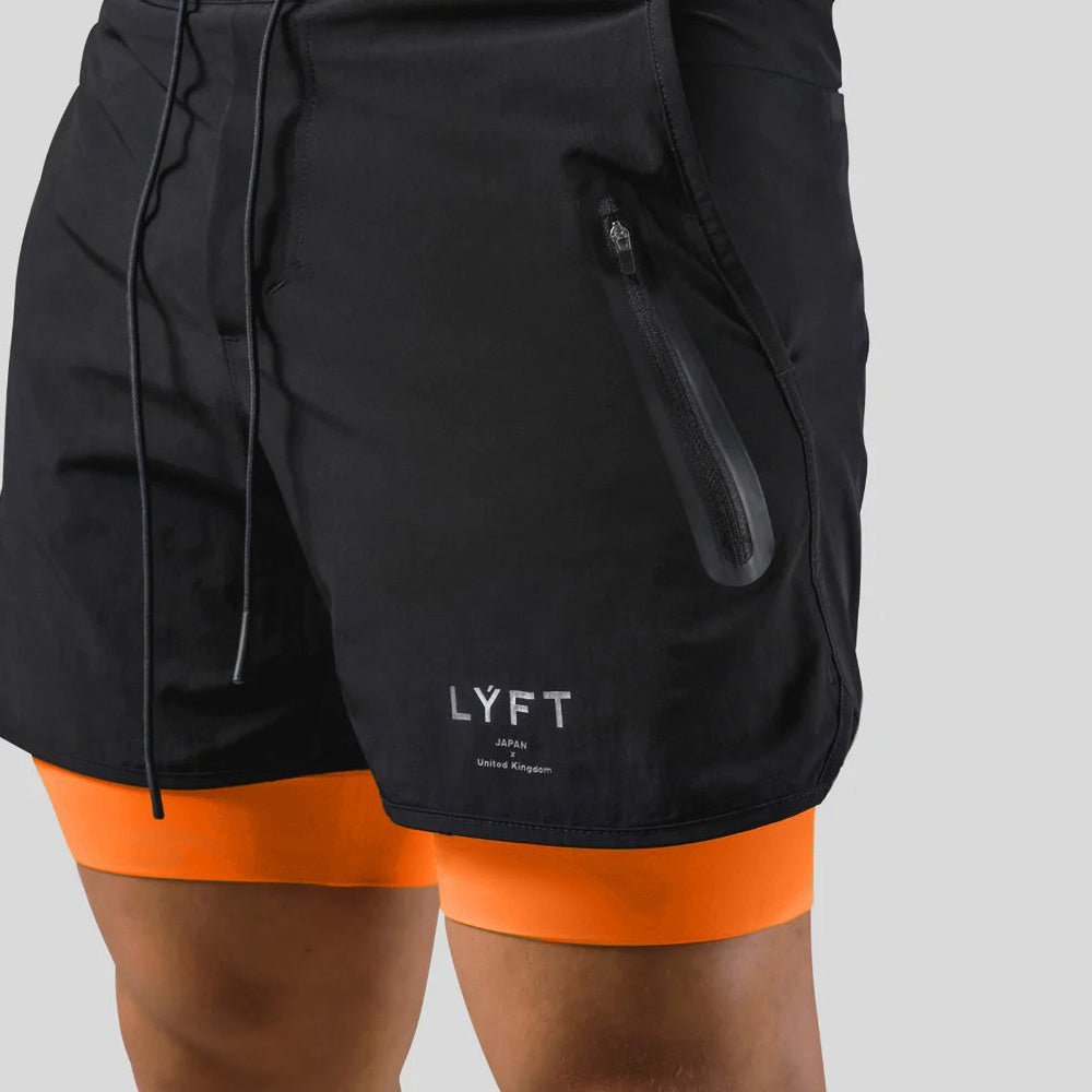 Pantaloncini da Palestra da Uomo – Design 2-in-1 con Fodera a Compressione