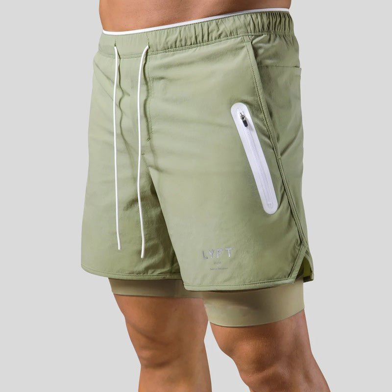 Pantaloncini da Palestra da Uomo – Design 2-in-1 con Fodera a Compressione