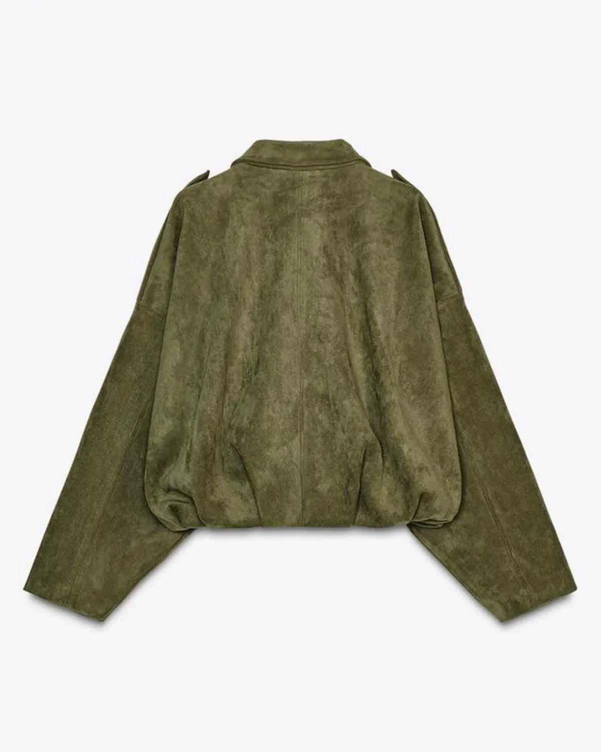 Giacca Corta da Donna Effetto Camoscio con Colletto
