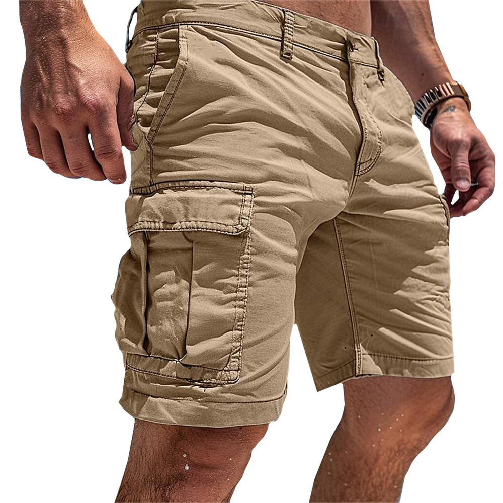 Pantaloncini Cargo Uomo con Tasche Multiple – Shorts Militari Leggeri e Resistenti per Outdoor, Trekking, Lavoro e Tempo Libero