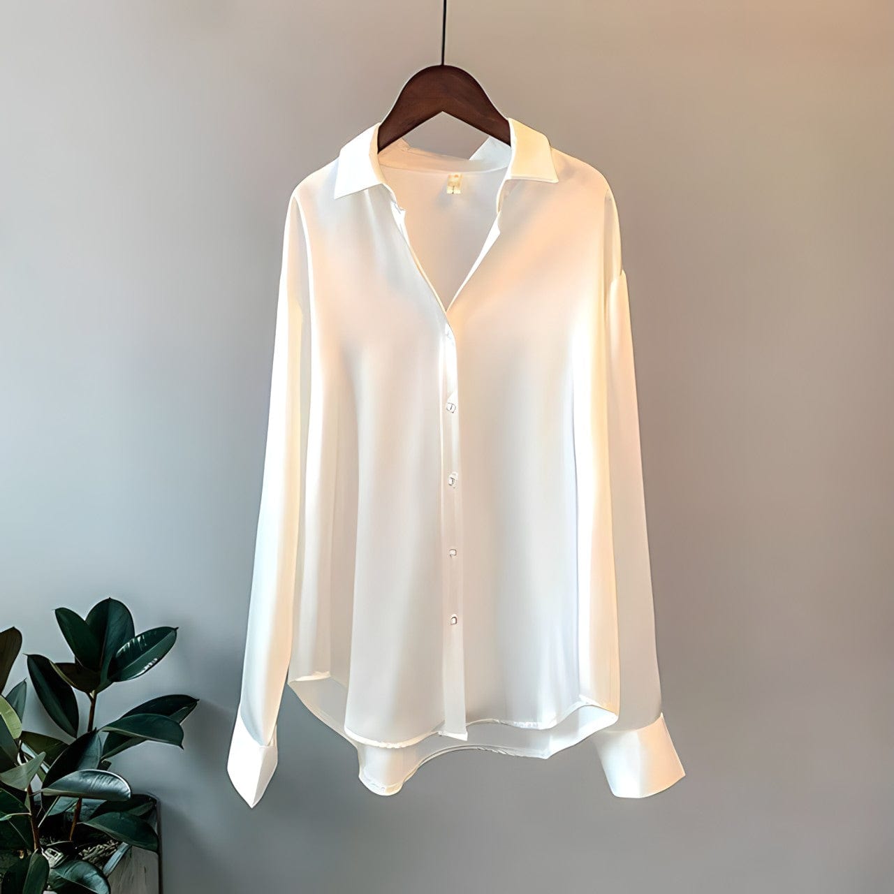 Camicetta in raso da donna