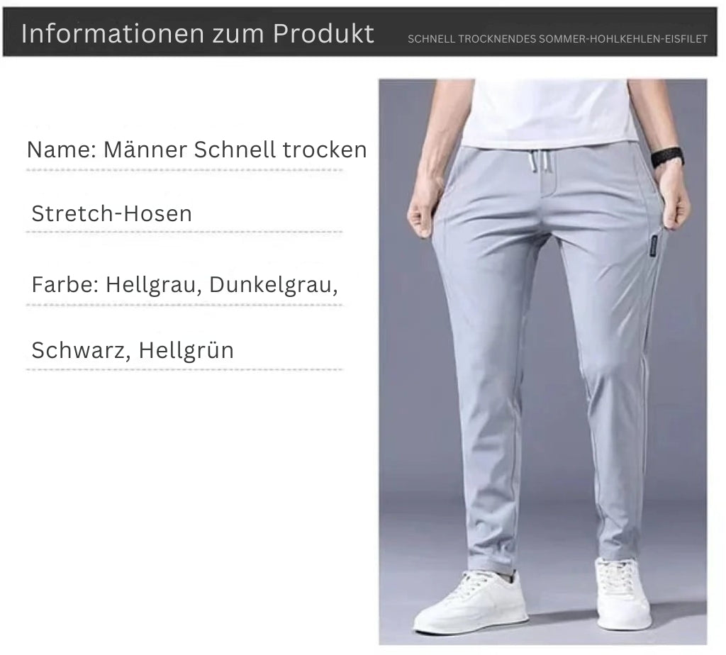 FlexDry - Pantaloni Elasticizzati Unisex ad Asciugatura Rapida
