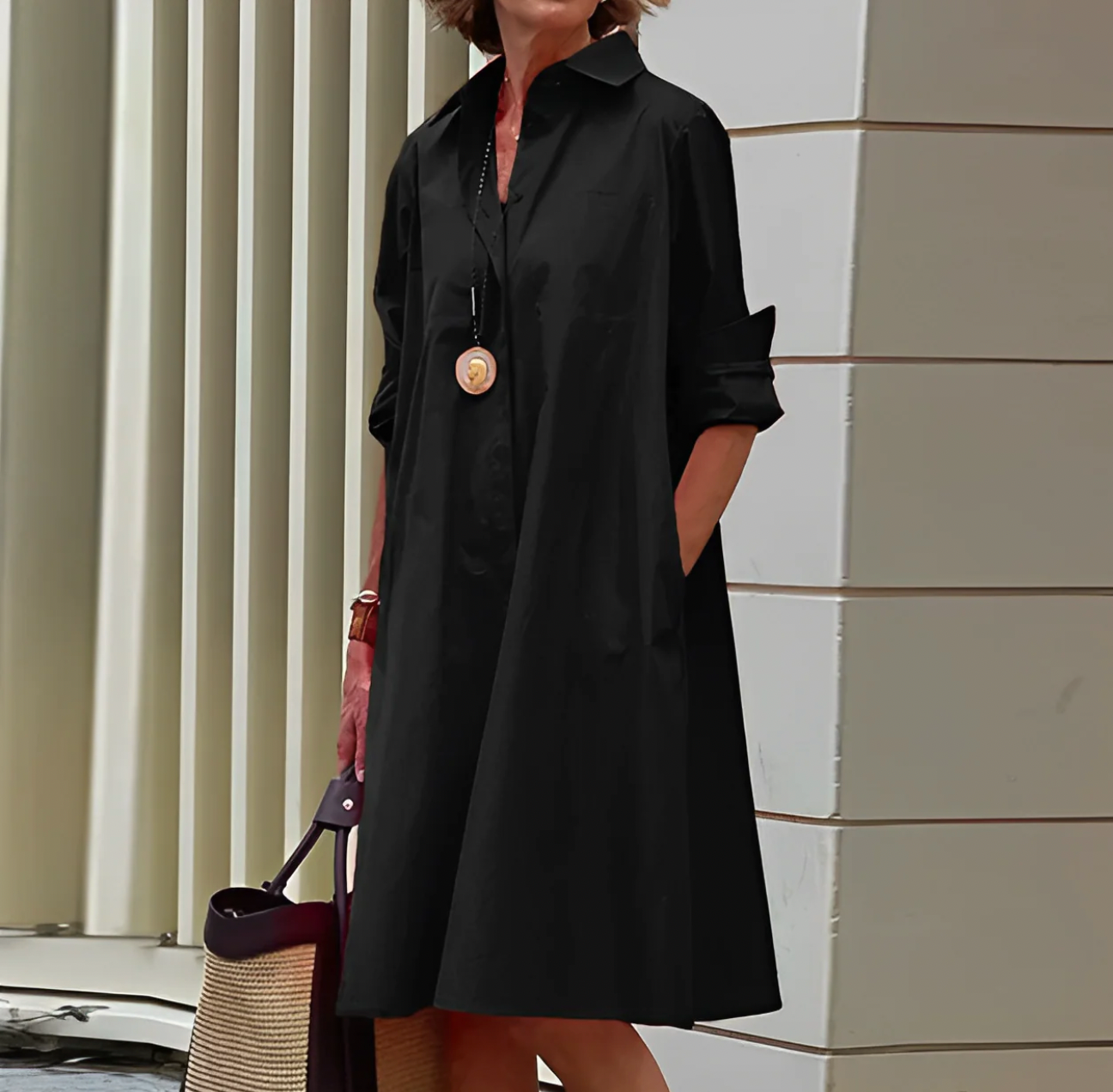 Alissa – dámské midi šaty, elegantní a pohodlné