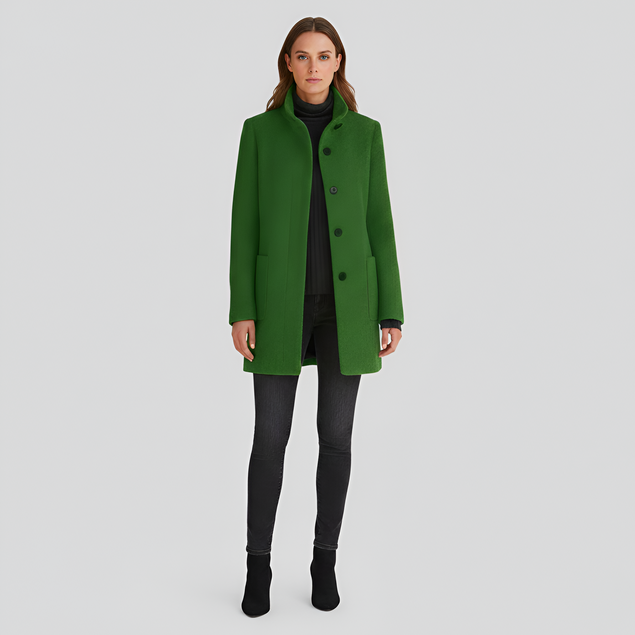 Cappotto femminile elegante dal design essenziale
