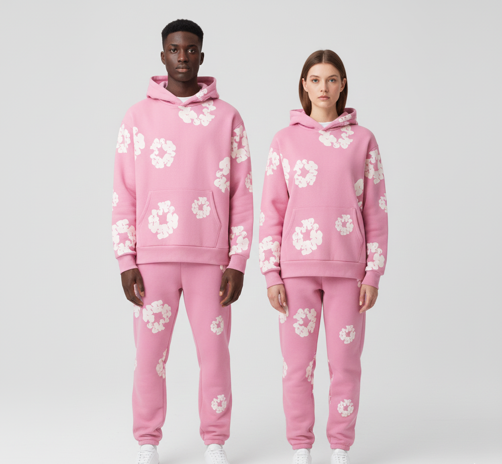 Valerios Fashion completo tuta unisex in cotone stampato