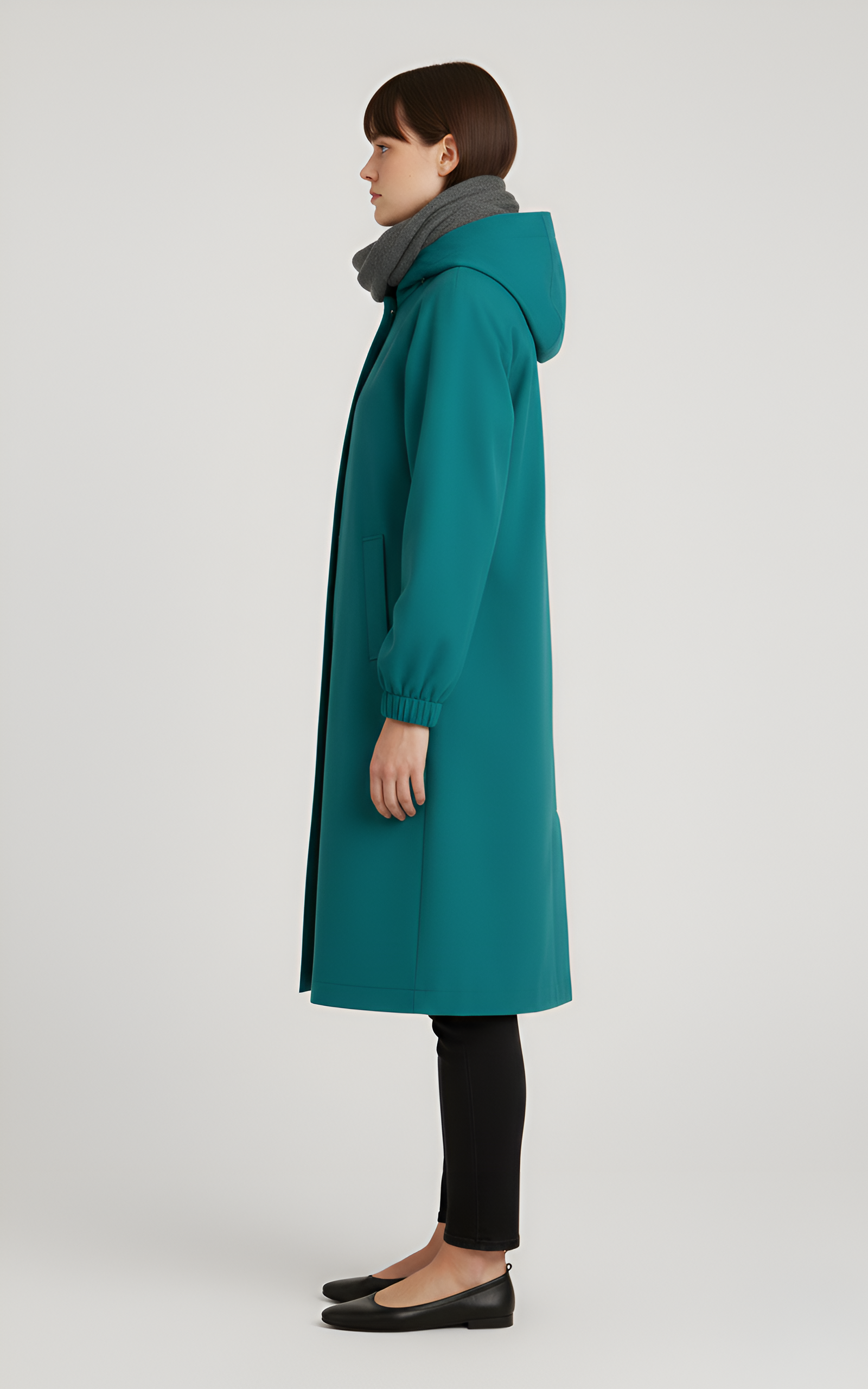 Valerios Fashion cappotto donna impermeabile leggero con cappuccio