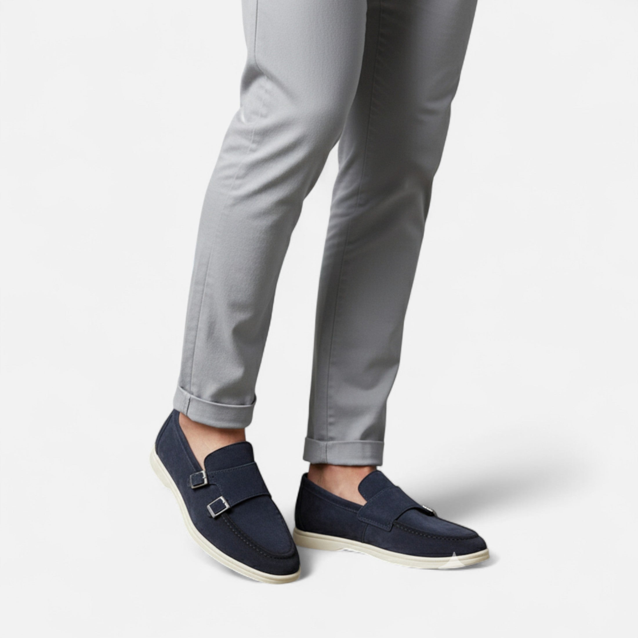 Ανδρικά Moccasins Monk Strap από Σουέτ – Κομψότητα Slip-On