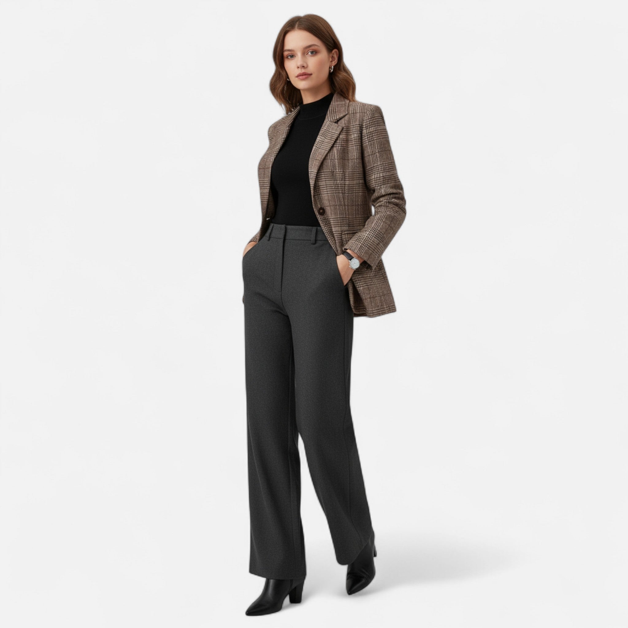 Blazer a Quadri da Donna – Monopetto Heritage