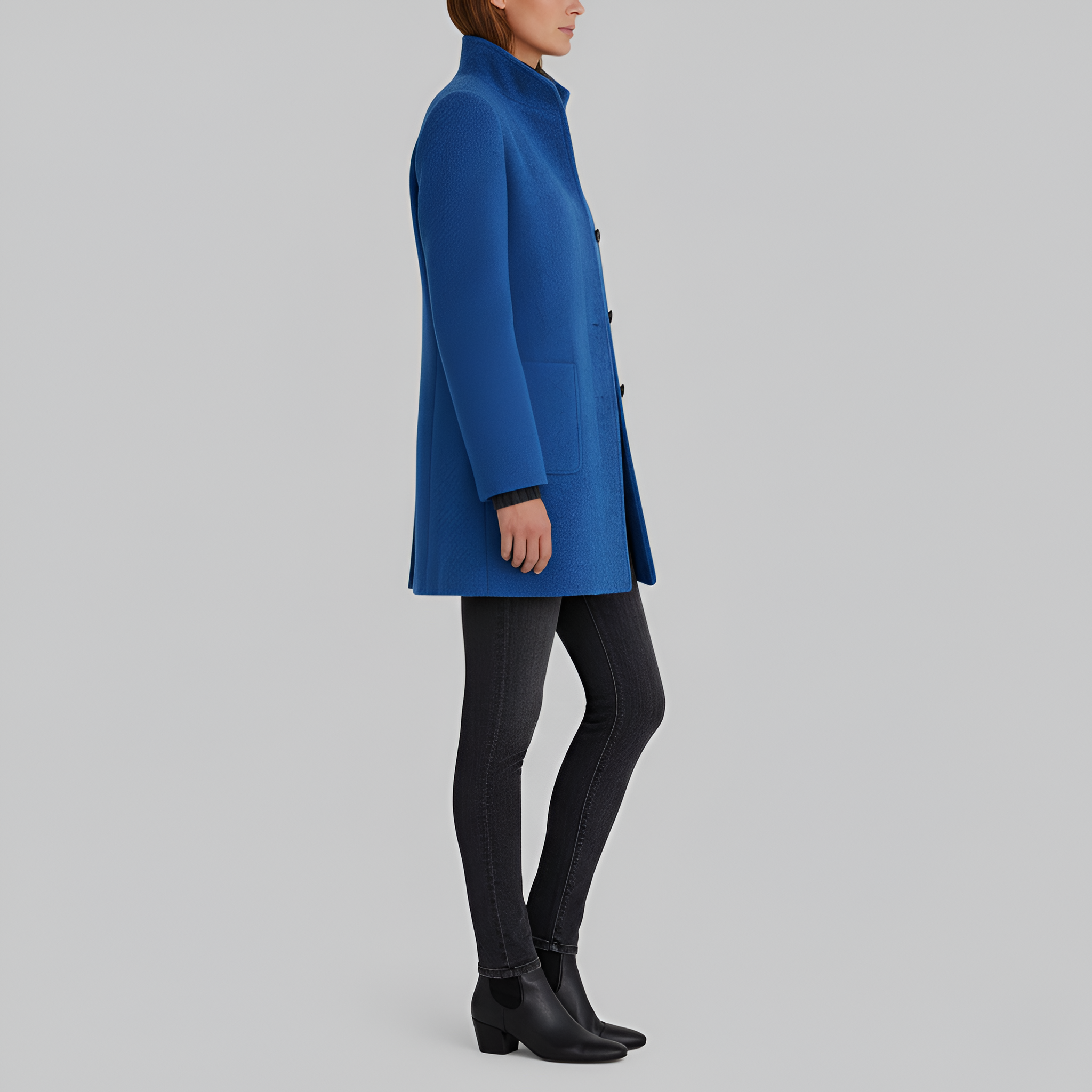Cappotto donna in misto lana elegante