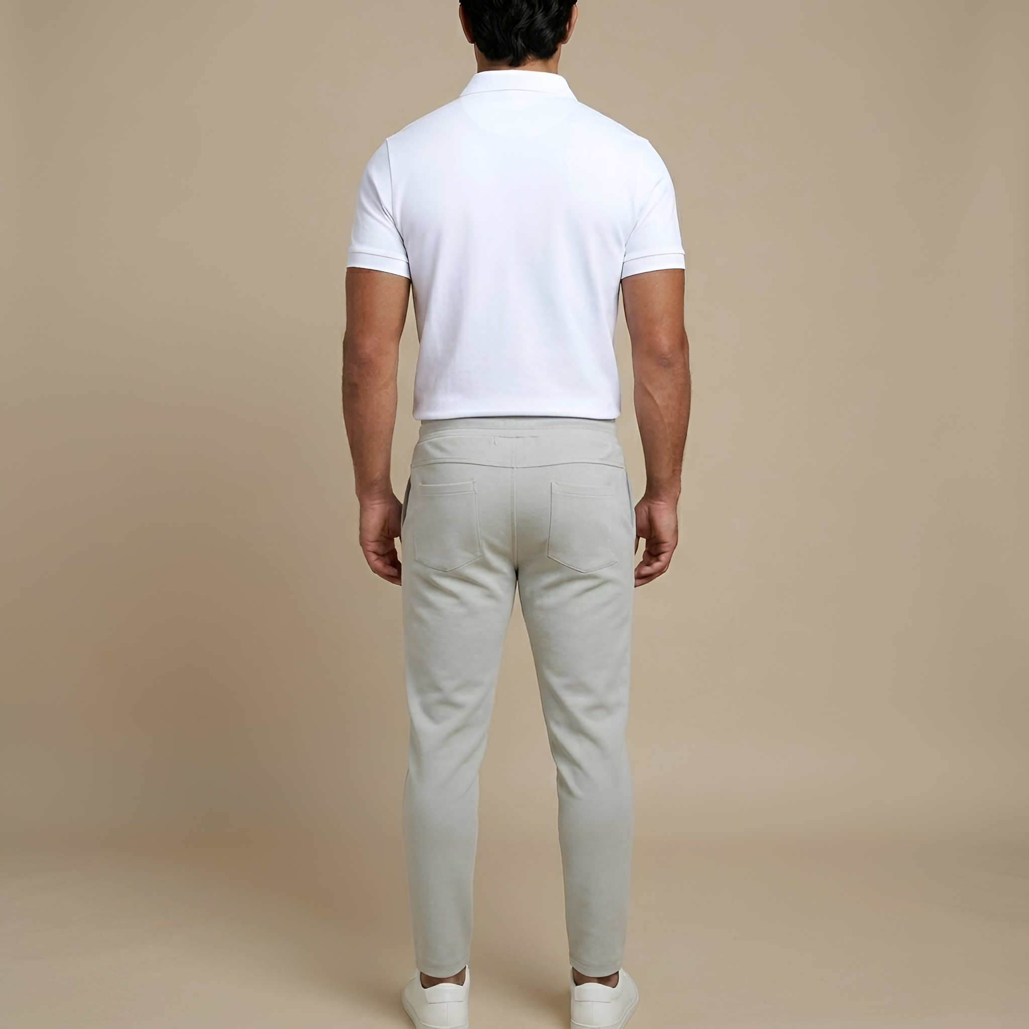 Polo uomo manica corta con zip e colletto classico slim fit