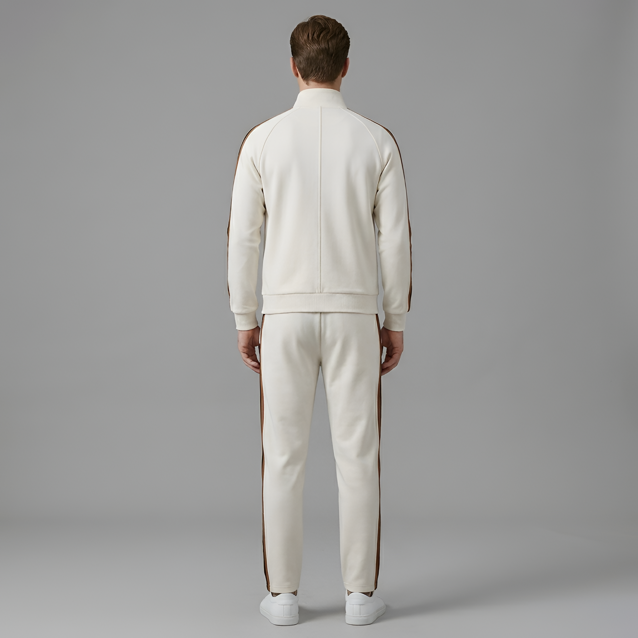 Tuta Uomo Sportiva Completa con Zip Felpa e Pantaloni Jogger